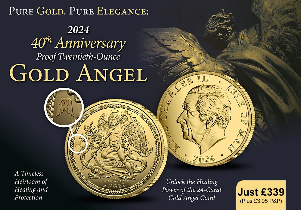 The 2024 40th Anniversary Proof Twentieth Ounce Gold Angel