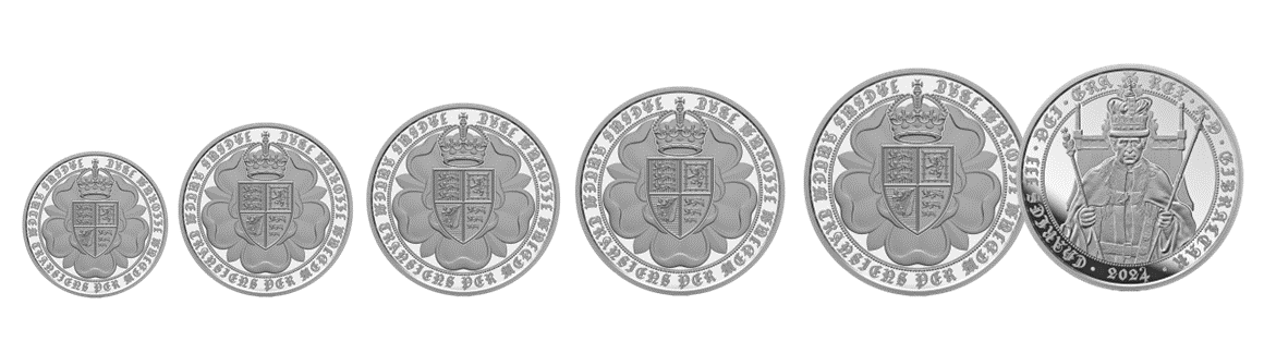 The 535th Anniversary of the Sovereign Proof Silver Sovereign Five Coin Set