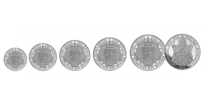 The 535th Anniversary of the Sovereign Proof Silver Sovereign Five Coin Set