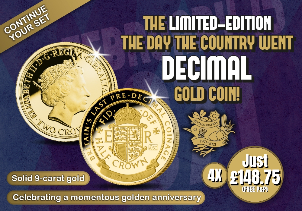 THE DAY THE COUNTRY WENT DECIMAL GOLD COIN