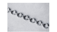 The Forget-Me-Not 'Wreath' Silver Link Bracelet