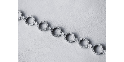 The Forget-Me-Not 'Wreath' Silver Link Bracelet