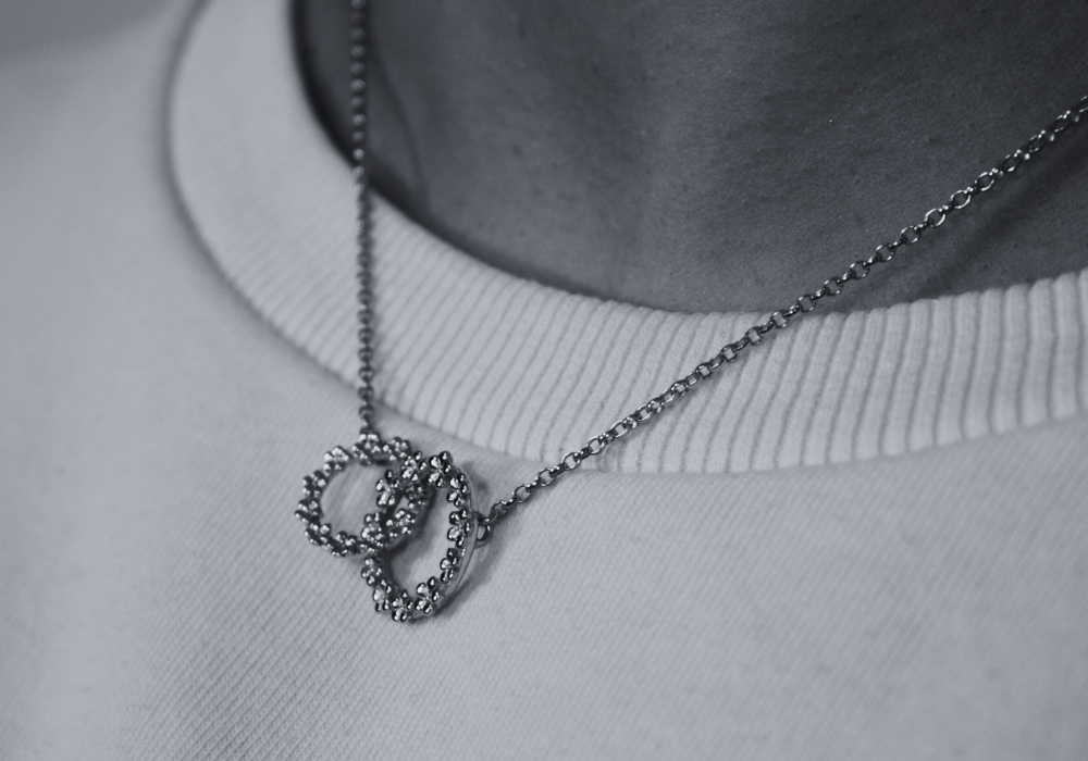   The Forget-Me-Not 'Love Link Wreath' Silver Necklace