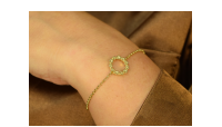 The Forget-Me-Not 'Wreath' 9-carat Gold Bracelet