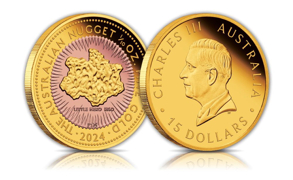 First-Ever King Charles III Tenth-Ounce Proof Gold Nugget