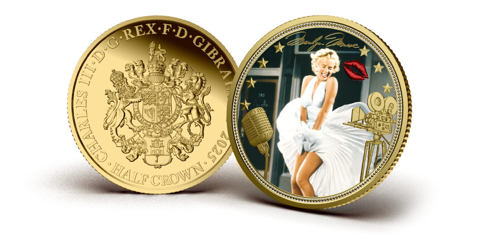 The Official Marilyn Monroe Behind the Diamonds – The Icon Gold Layered Coin