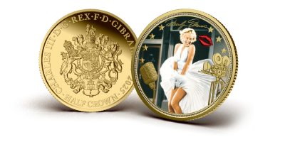 The 'Official Marilyn Monroe Behind the Diamonds – The Icon' Gold Layered Coin