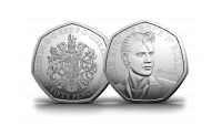 The Official 2024 Elvis Presley Sterling Silver 50 Pence Coin