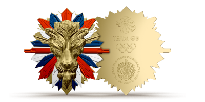 Official Team GB 1/10oz Pure Gold Lion Shaped Coin