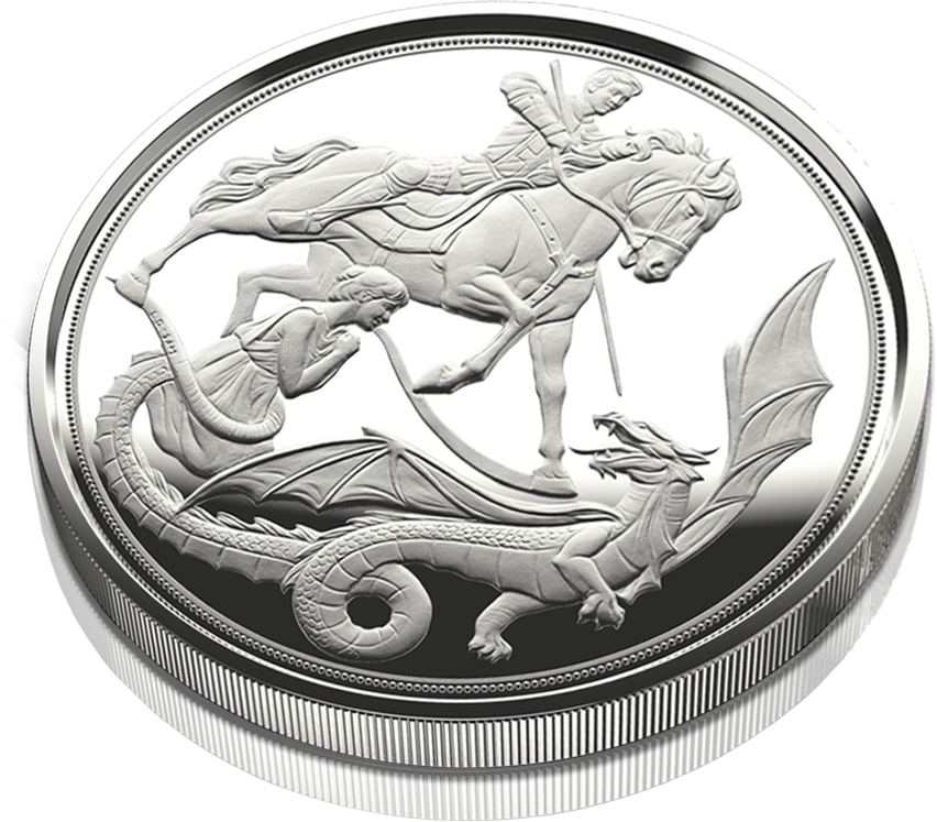 The 2022 Proof Silver Sovereign Reverse Design