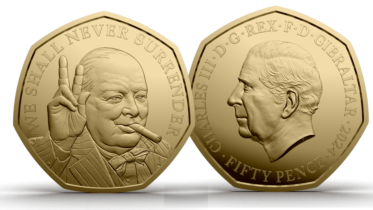 The Winston Churchill 9-carat Gold Fifty Pence