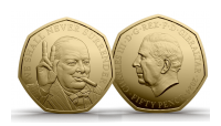 The Winston Churchill 9-carat Gold Fifty Pence