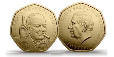 The Winston Churchill 9-carat Gold Fifty Pence
